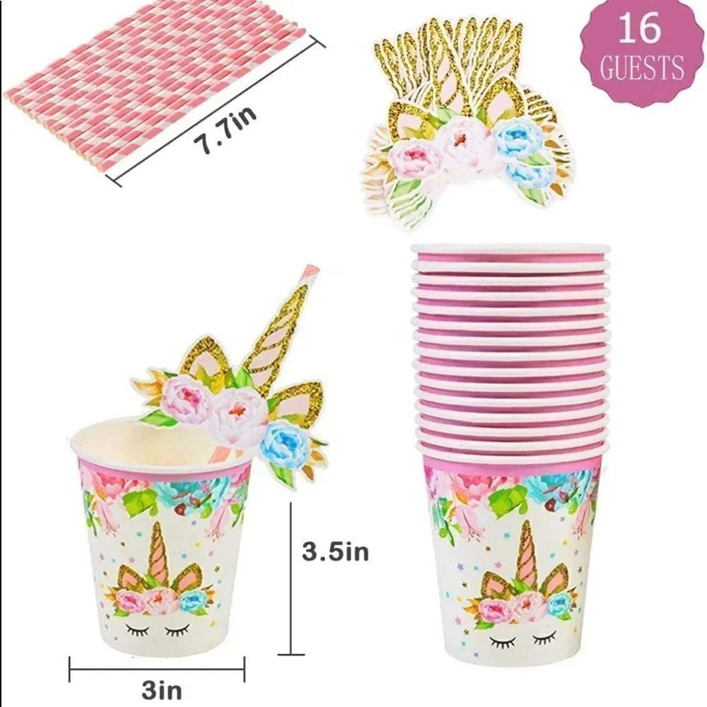 Unicorn Party Decorations set of 81 NWT